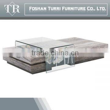 Modern Luxury White Natural Travertine Tea Table For Home Center photo-5