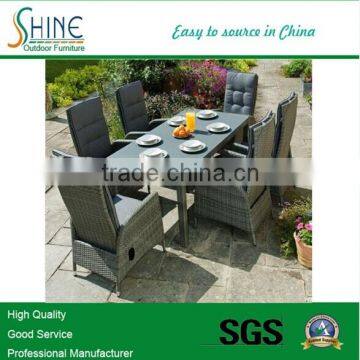 Garden Dining Furniture Rattan table and chair dinning table set