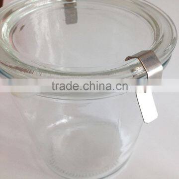 125ml 250ml 540ml Lock Lid Glass Jars With Sealed Silicone Rubber Gasket Ring photo-5