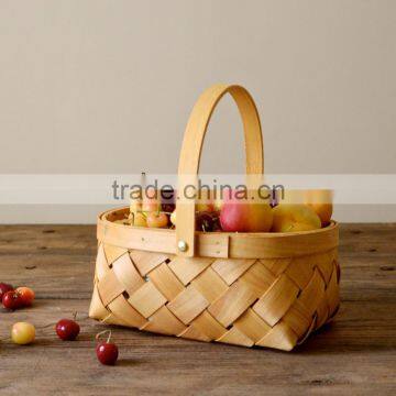 Wholesale Cheap Water Fir Wood Chip Fruit Basket photo-2