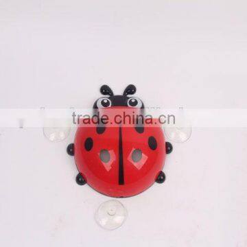 Ladybug shaped bathroom item /storage rack plastic toothbrush holder