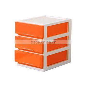 new 3 layer plastic color drawer storage box drawer storage cabinet