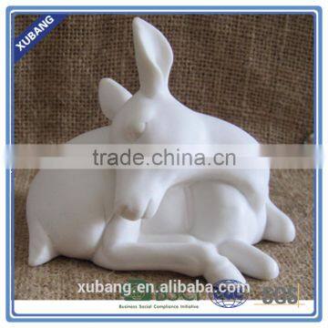 Mini Deer White Ceramic Deer Figurine photo-3