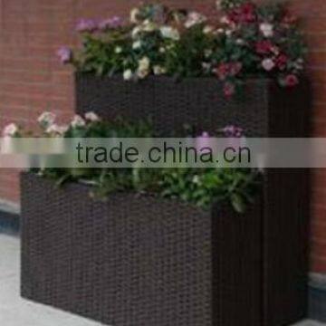 High Quality Outdoor Rattan Flowerpot Sets Garden Supplies