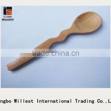 Eco friendly 100% wooden spoon with customized logo