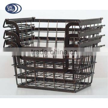 Wholesale High-capacity Durable Iron Wire Fruit/cloth Basket photo-3