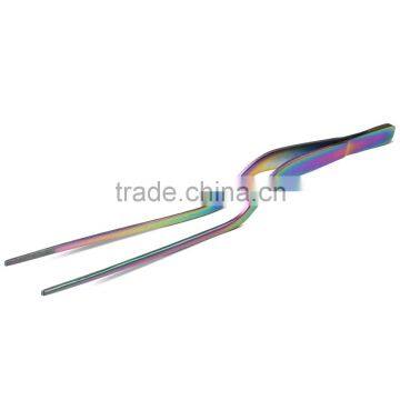 Offset Fine Tip Tweezers