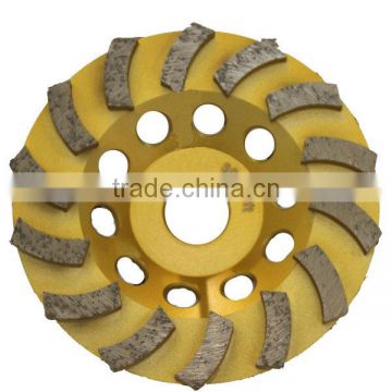 Swirly Segmented Wet Use Diamond Grinding Wheel