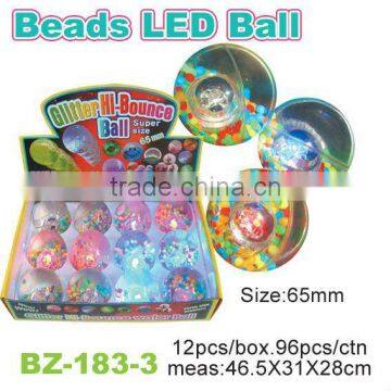 65mm LED Water Bouncing Ball With Beads