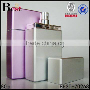 2017 Hot New Products 80ml Cosmetic Purple UV Coating Credit Card Fragrance Perfume Spray Plastic Bottle Head Wholesale photo-3