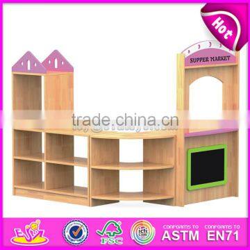 Customized Kindergarten Toy Storage Wooden Lemonade Stands for Kids W08C197 photo-2