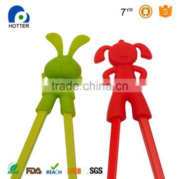 High Quality FDA Food Grade Any Color Custom Silicone Chopstick for Kids photo-2