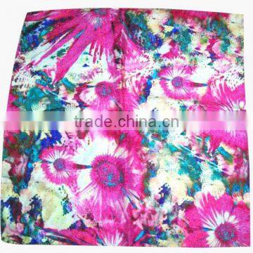 Silk digital printed square scarves