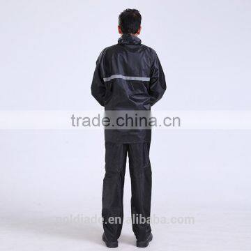 HIGH QUALITY PVC RAIN COAT WATERPROOF JACKET SUIT WITH WARNING SIGNS photo-6