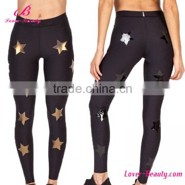 Wholesale Star Prints Sport Jogger Yoga Pants Womens