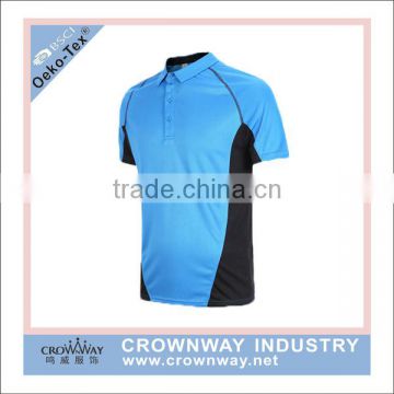 mens moisture wicking sports polo shirts with custom logo