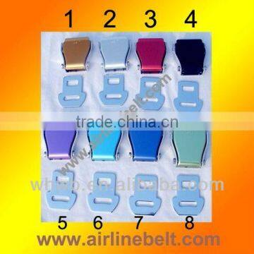 Colorful Aluminum Airplane seat belt buckle