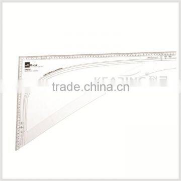 Kearing OEM Plastic Set Square Scales / Sew Scale Ruler 1: 3,plastic Transparent Triangle Scale Ruler # DM20 photo-6