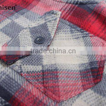 Express Wholesale Hooded Men Fleece Plaids Jacket photo-5
