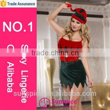 Sunspice hot sale quality guarantee sexy women sexy christmas lingerie