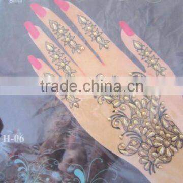 Gold Tattoo Glitter Sticker Hand photo-4
