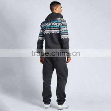 Cheap Price Ziped Hooded Super Soft Fleece Polyester Cheap Men's Onesie photo-2