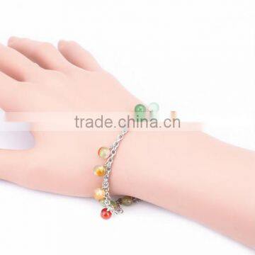 mix natural stone beads anklets diy semi precious stone beads charm anklets for her gifts 2016