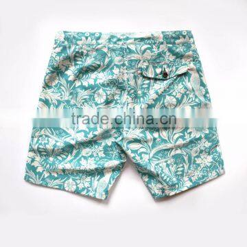Summer Fashion Sea Vintage Swim Shorts Water Drainage Zip Fly Mens Swim Wear Custom Quick Drying Recycled Polyester Material photo-3