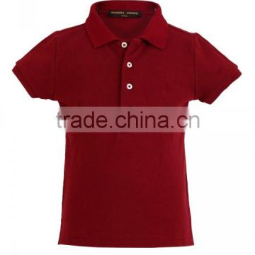 customized burgundy short sleeve polo t shirt wholesale for girls ladies female women with logo OEM with best service