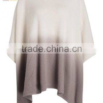 Print Knitting Pattern Lady Knitted Fashion Cashmere Poncho Shawl
