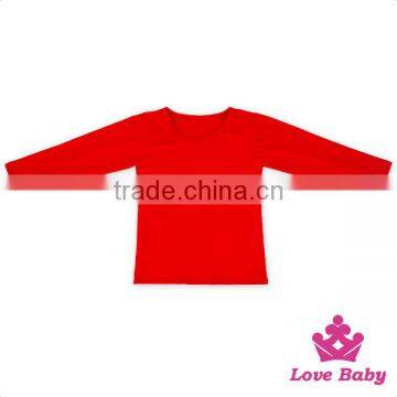 Plain Red Color Baby Girl Outfit Cotton Fall Children Clothes And Pants Set Newborn Baby Clothes Sets Wholesale Price photo-5