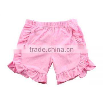 2017 New Summer Kids Children Toddler Cotton Girls Wholesale Cheap Soild Striped Icing Ruffle Shorts photo-3
