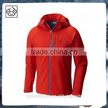 OEM service outdoor mens hooded winter softshell jacket