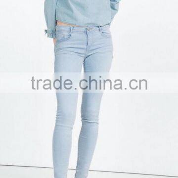 Runwaylover Elastic Fashion Blue Denim Jeans Women Top Quality Wholesale photo-6
