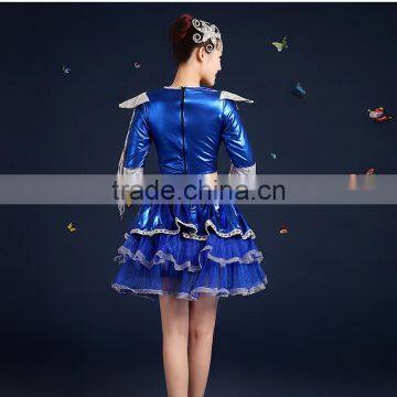 Performance Midriff Two Piece Wear Girls Sexy Party Dance Dresses photo-5