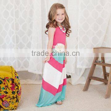 2017 Summer Family Matching Outfits Fashion Striped Mother Daughter Dresses Mommy And Me Ankle-Length Family Casual Clothing photo-6