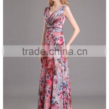 Wholesale Top Quality Crystal Beaded Chest Cap Sleeves Evening Dress photo-2