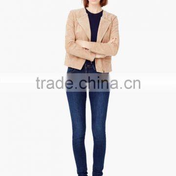 New Fashion Zipped Fastening Through Front Long Sleeve Jacket photo-5
