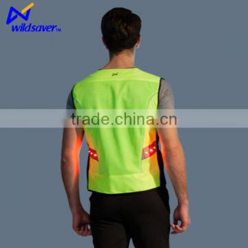 Hi Viz Night Warning Safety Cycling Vests With Leds Flashing EN20471 CE photo-3