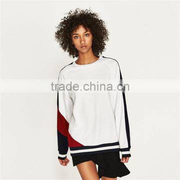 Dongguan Custom Design Color Block Sweatshirt With Raglan Sleeves photo-4