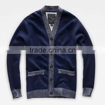 Man Basic v Neck Button up Thin Knitted Sweater Cardigan With Best Quality photo-4