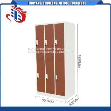 Changing Room 6 Door Metal Storage Lockers Luggage Student Locker Metal School Locker for Student photo-2