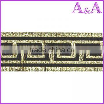 Factory supply fashion jacquard custom woven nylon elastic tape