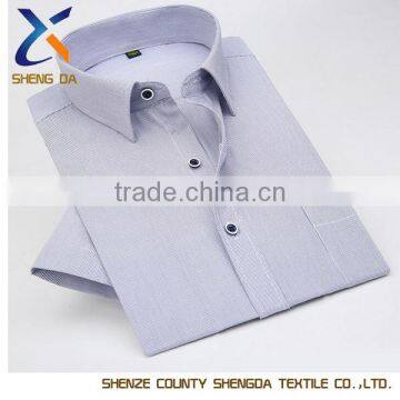 new design man's square collar long sleeve dress shirt