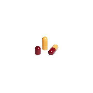 Empty Gelatin Capsules Dark Red & Orange Size 00