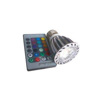 9w RGB led spot light with IR remote controller