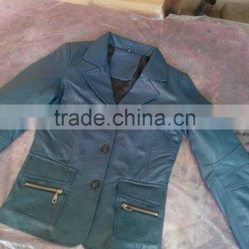 Custom Made High Quality Women Leather Jacket in Lambskin photo-4