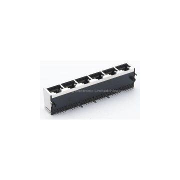 RJ45 10P8C pcb jack sheild connector 90 degree socket