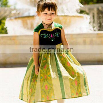 New Kids Dress Frozen Anna Princess Dress Frozen Girls Dress Lace Evening Dress photo-3