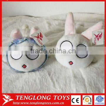 Funny lovely big eyes rabbit plush toy mobile phone holer